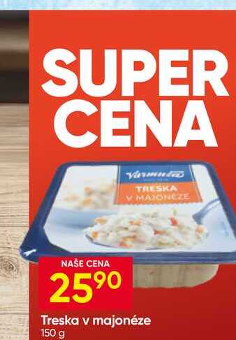 Varmuža Treska v majonéze 150 g