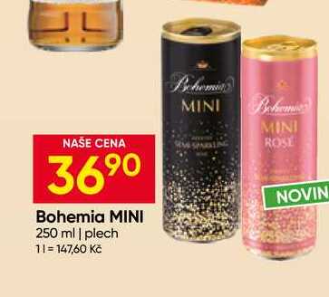 Bohemia MINI 250 ml plech