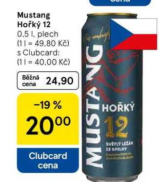 Mustang Hořký 12, 0.5 l, plech