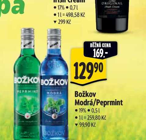 Božkov Modrá 0,5 l