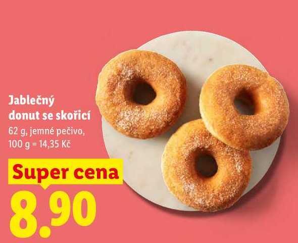 Jablečný donut se skořicí, 62 g 