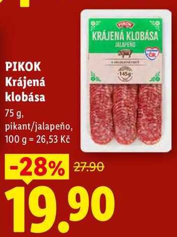 PIKOK Krájená klobása, 75 g