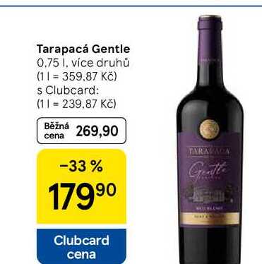Tarapacá Gentle, 0.75 l, více druhů