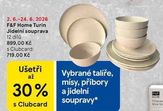 F&F Home Turin Jídelní souprava, 12 dílů