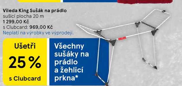 Vileda King Sušák na prádlo sušicí plocha 20 m  