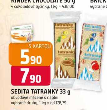 SEDITA TATRANKY 33 g