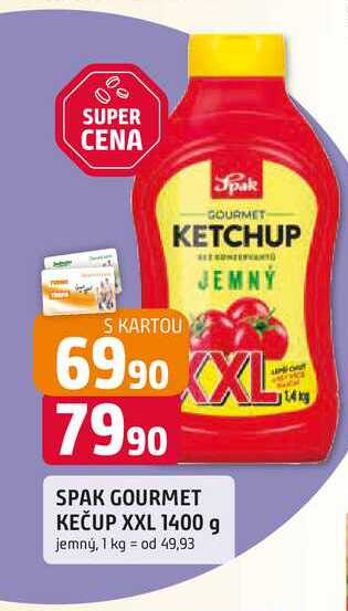 SPAK GOURMET KEČUP XXL 1400 g jemný