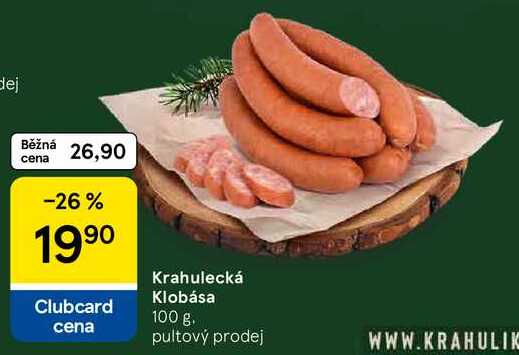 Krahulecká Klobása, 100 g 