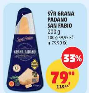 SÝR GRANA PADANO SAN FABIO, 200 g 