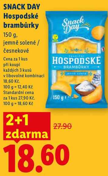 SNACK  Hospodské brambůrky, 150 g 