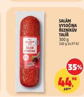SALÁM VYSOČINA ŘEZNÍKŮV TALÍŘ, 300 g