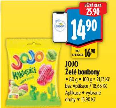 JOJO Želé bonbony, 80 g 