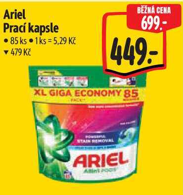 Ariel Prací kapsle, 85 ks