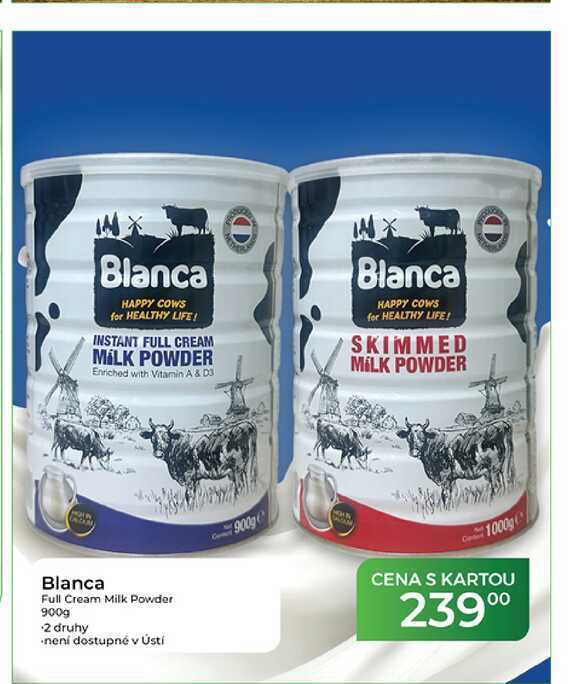 Blanca Full Cream Milk Powder 900g