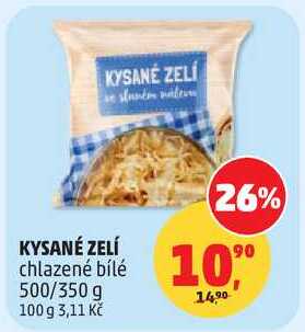 KYSANÉ ZELÍ chlazené bílé, 500/350 g 