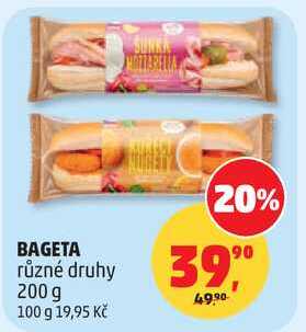 BAGETA různé druhy, 200 g  
