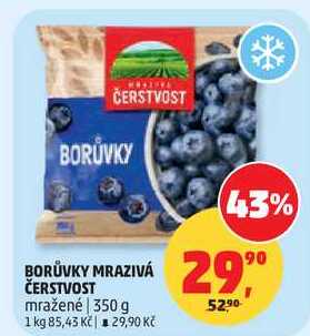 BORŮVKY MRAZIVÁ ČERSTVOST mražené, 350 g 