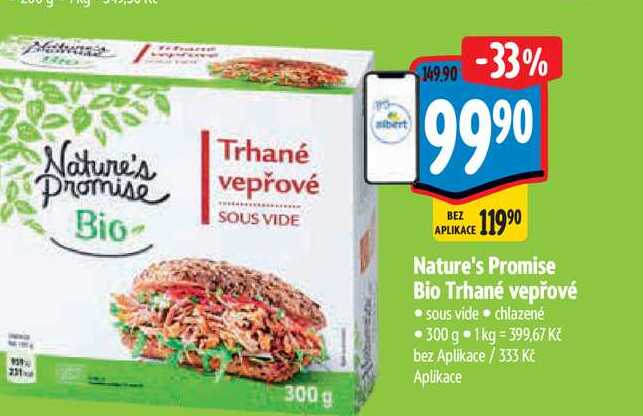 Nature's Promise Bio Trhané vepřové 300 g