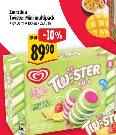 Zmrzlina Twister Mini multipack  8×50 ml 
