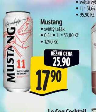  Mustang světlý ležák 0,5 l