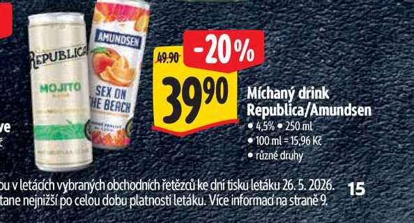 Míchaný drink Republica/Amundsen 250 ml