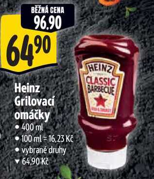 Heinz Grilovací omáčky, 400 ml 