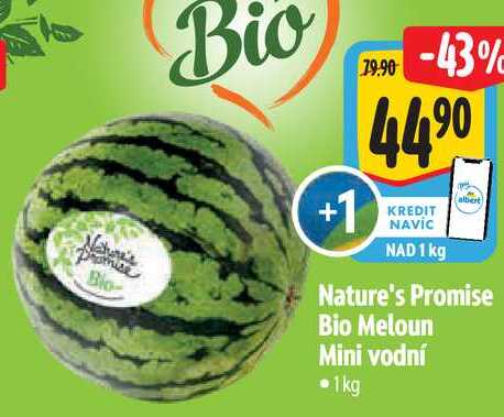 Nature's Promise Bio Meloun Mini vodní, 1 kg  