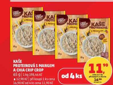 KAŠE PROTEINOVÁ S MANGEM A CHIA CRIP CROP, 65 g