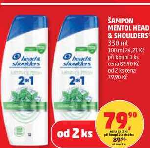 HEAD & SHOULDERS mentol, 330 ml  