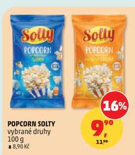 POPCORN SOLTY vybrané druhy, 100 g