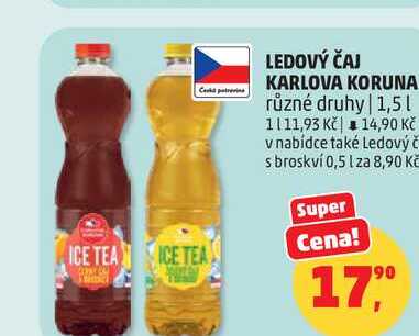 LEDOVÝ ČAJ KARLOVA KORUNA různé druhy, 1,5 l