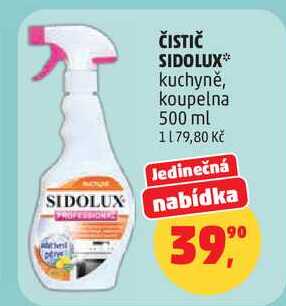 ČISTIČ SIDOLUX kuchyně, koupelna, 500 ml