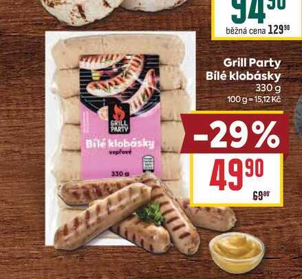 Grill Party Bílé klobásky 330 g