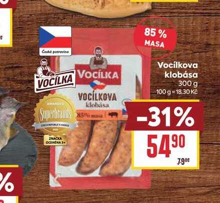 Vocilkova klobása 300g
