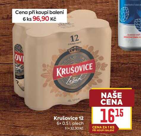 Krušovice 12 6x 0,51, plech
