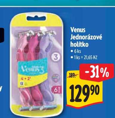 Venus Jednorázové holítko 6ks