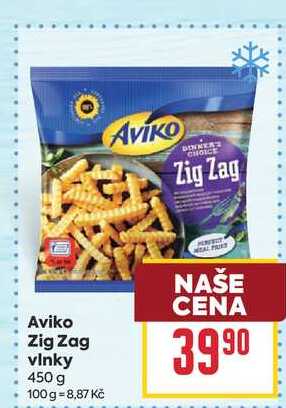 Aviko Zig Zag vlnky 450 g