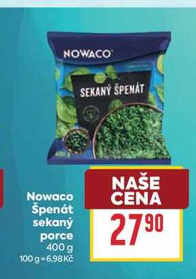 Nowaco Špenát sekaný porce 400 g 
