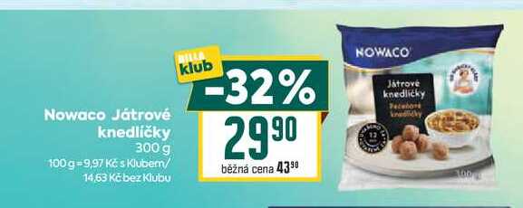 Nowaco Játrové knedlíčky 300 g 