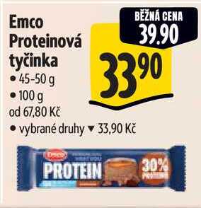 Emco Proteinová tyčinka, 45-50 g