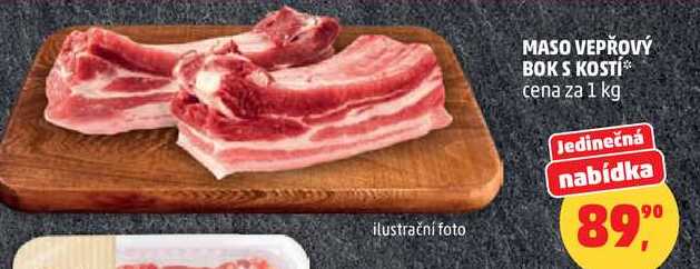 MASO VEPŘOVÝ BOKS KOSTÍ, 1 kg