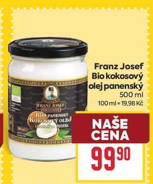 Franz Josef Bio kokosový olej panenský 500 ml