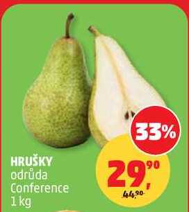 HRUŠKY odrůda Conference, 1 kg