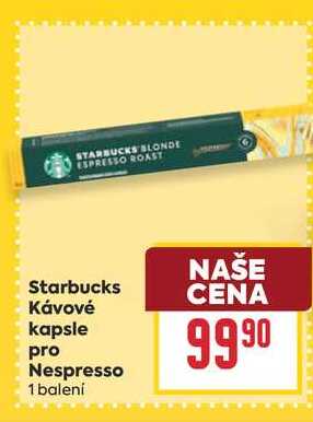 Starbucks Kávové kapsle pro Nespresso 1 balení  