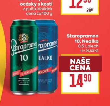 Staropramen 10 0,51, plech 