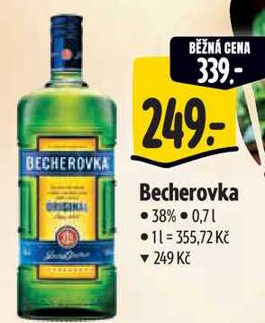 Becherovka, 38%  0,71  v akci
