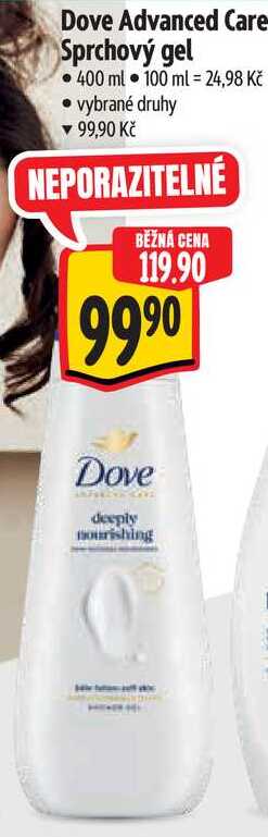 Dove Advanced Care Sprchový gel, 400 ml 