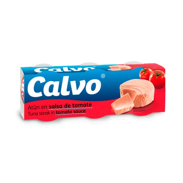 Calvo Tuňák v rajčatové omáčce, 3x80g