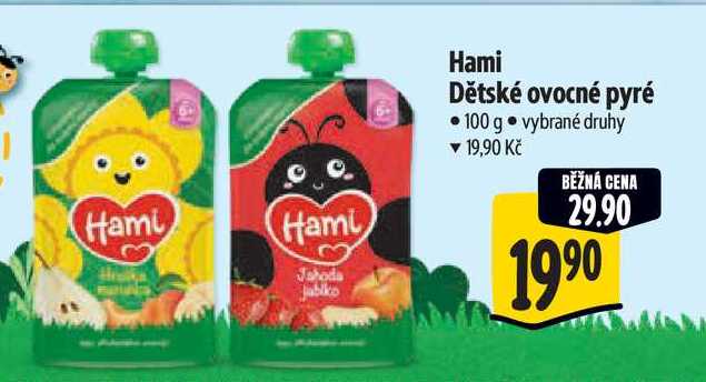 Hami Dětské ovocné pyré, 100 g