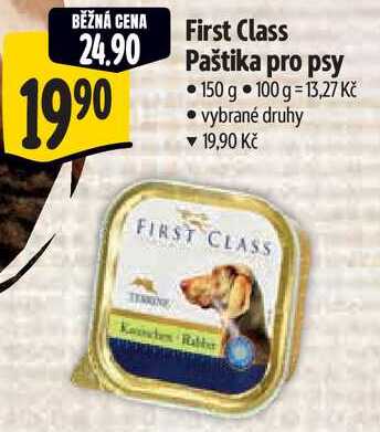 First Class Paštika pro psy, 150 g  